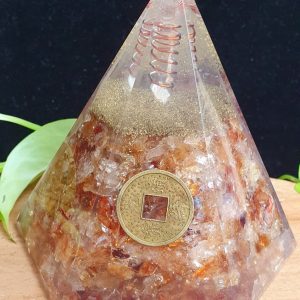 Citrine Orgonite with Lucky Coin